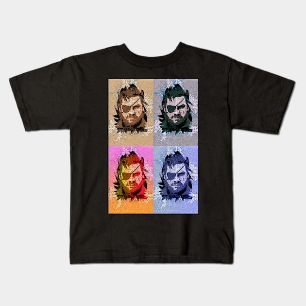 The PHANTOM Venom Snake Big Boss MGS Kids T-Shirt by Naumovski